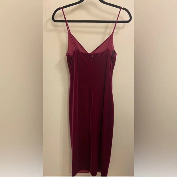 NWT Black Halo Bowery V-Neck Velvet Sheath Dress Pink Size 6 - Picture 5 of 11